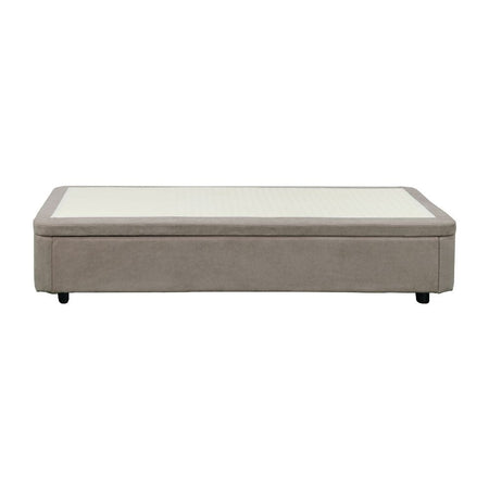 Letto singolo Sommier 80x190 con contenitore in tessuto Enjoy 03 taupe