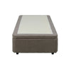 Letto singolo Sommier 80x190 con contenitore in tessuto Enjoy 03 taupe