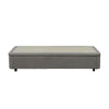 Letto singolo Sommier 80x190 con contenitore in tessuto Towel grigio chiaro
