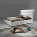 Letto una piazza e mezza Peninsula bianco con contenitore