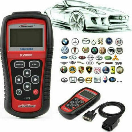 Lettore codice diagnostico KW808 diagnosi OBD2 scanner strumento analisi OBDII Auto e Moto/Attrezzi per veicoli/Attrezzi e attrezzatura per motore/Strumenti diagnostici per motore OBD-II Zencoccostore - Formia, Commerciovirtuoso.it