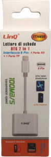 Lettore Di Schede Memory Card Otg 2in1 Interfaccia Lightning Micro-sd/tf Ith498 Elettronica/Cellulari e accessori/Accessori/Cavi e adattatori/Cavi Lightning Trade Shop italia - Napoli, Commerciovirtuoso.it