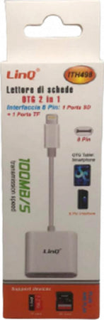 Lettore Di Schede Memory Card Otg 2in1 Interfaccia Lightning Micro-sd/tf Ith498 Elettronica/Cellulari e accessori/Accessori/Cavi e adattatori/Cavi Lightning Trade Shop italia - Napoli, Commerciovirtuoso.it