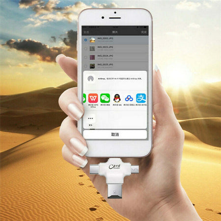 Lettore-di-schede-micro-sd-4-in-1-universale-espansione-memoria-per-dispositivi-lightning-type-c-e-micro-usb