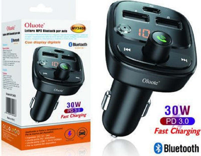 Lettore Mp3 Bluetooth Per Auto 30 W Display Lcd Dc Accendisigari 12v 24v My3408 Elettronica/Elettronica per veicoli/Accessori/Accessori audio e video/Trasmettitori FM Trade Shop italia - Napoli, Commerciovirtuoso.it