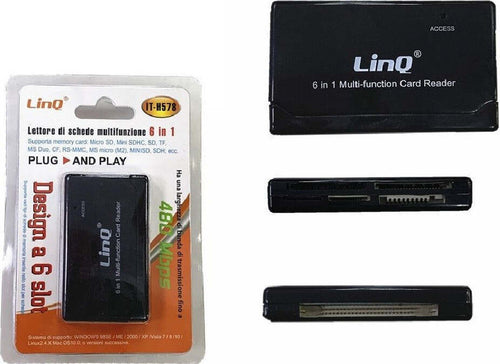 Lettore Schede Di Memoria Memory Card 6in1 Sd Tf Micro Sd Rs-mmc It-h578 Esterno Elettronica/Informatica/Accessori/Accessori per schede di memoria/Lettori schede di memoria esterni Trade Shop italia - Napoli, Commerciovirtuoso.it