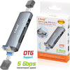 Lettore Schede Memory Card Otg 6in1 Usb Microusb Type-c Usb3.0 Tf Sd Card Otg594 Elettronica/Informatica/Accessori/Adattatori/Adattatori USB a USB Trade Shop italia - Napoli, Commerciovirtuoso.it