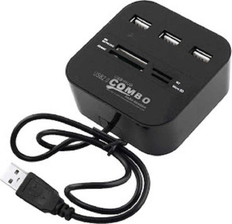 Lettore Schede Memory Card Reader Combo Hub 3 Porte Usb 2.0 Ms M2 Sd Tf It-h599 Elettronica/Informatica/Accessori/USB Hub Trade Shop italia - Napoli, Commerciovirtuoso.it