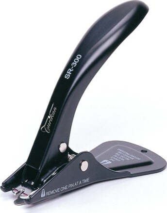 Levapunti SR 300 - alti spessori - nero - Turikan Cancelleria e prodotti per ufficio/Archivio ufficio e accessori per scrivania/Spillatrici e perforatrici/Levapunti Eurocartuccia - Pavullo, Commerciovirtuoso.it