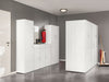 Colonna bassa con 1 anta e 1 cassetto, mobile componibile Level 45 x h 100 cm