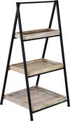 LEVELY - libreria industrial in legno e metallo Nero