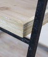LEVELY - libreria industrial in legno e metallo Nero