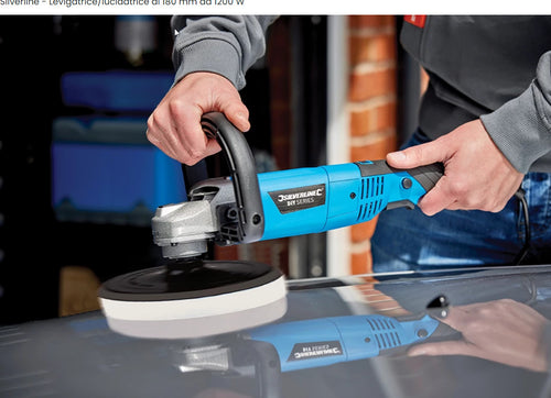 Levigatrice 1200W Silverline lucidatrice 220v platorello disco accessori OFFERTA