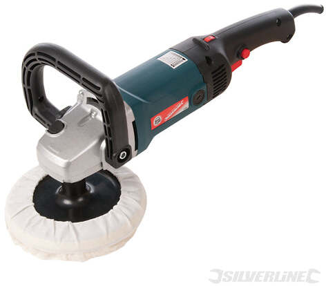 Levigatrice angolare lucidatrice 180 mm Silverline carrozzeria lavoro 1500W giro lento