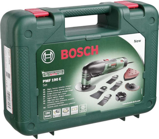 LEVIGATRICE MULTIFUNZIONE TAGLIO TRONCATURA BOSCH PMF190E 180 WATT + ACCESSORI Fai da te/Utensili elettrici e a mano/Utensili elettrici/Levigatrici/Levigatrici rotoorbitali Trade Shop italia - Napoli, Commerciovirtuoso.it