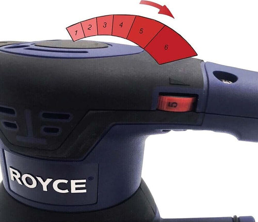 Levigatrice-Orbitale-350-W-Elettrica-Regolabile-Rotorbitale-Disco-Abrasivo-Sacco-Royce