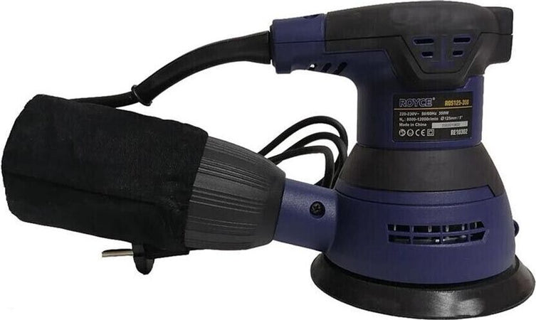 Levigatrice-Orbitale-350-W-Elettrica-Regolabile-Rotorbitale-Disco-Abrasivo-Sacco-Royce