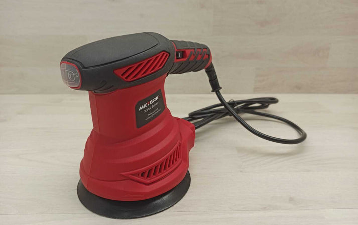 Meterk FL117 Levigatrice Orbitale 300W con 20 Carte Abrasive e Tampone di Lucidatura Ex Demo
