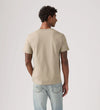 Levi's T-shirt Uomo Original HM Tee Beige in Cotone Regular Fit 566050301