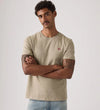 Levi's T-shirt Uomo Original HM Tee Beige in Cotone Regular Fit 566050301