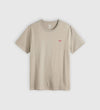 Levi's T-shirt Uomo Original HM Tee Beige in Cotone Regular Fit 566050301