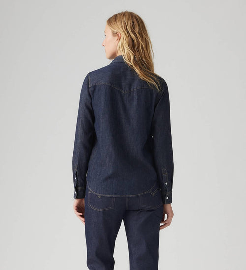 Levi's Camicia donna Iconic Western Linen+ Denim Shirt 16786-0101