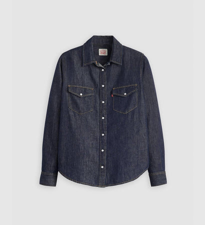 Levi's Camicia donna Iconic Western Linen+ Denim Shirt 16786-0101
