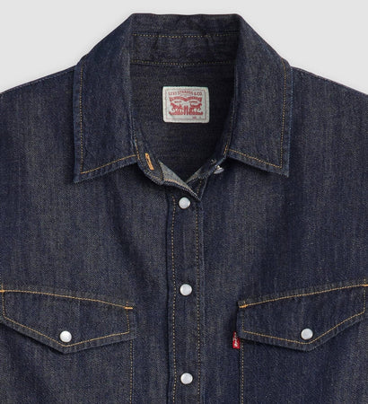 Levi's Camicia donna Iconic Western Linen+ Denim Shirt 16786-0101