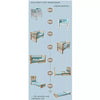 ITALBABY Lettino Evolutivo INFINITO colore bianco con tessile Starlette grigio - culla, lettino con sponde tradizionale e lettino montessoriano