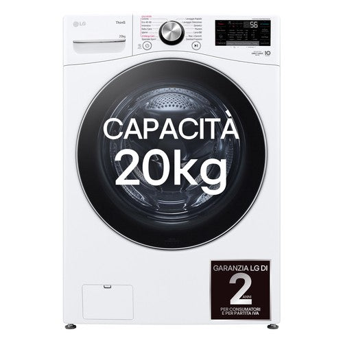 LG Lavatrice 20 kg Caricamento Frontale Wi-Fi TurboWash 360 Bianco F0P3020TSWC