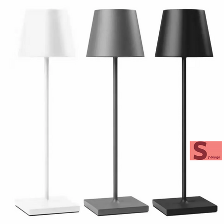 lampada da tavolo led ricaricabile a batteria touch dimmerabile bar hotel
