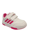 Scarpe sneakers Bambini e ragazzi adidas tensaur  bianco-fuxja velcro