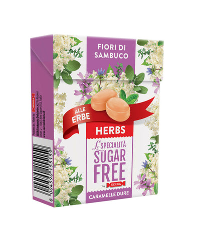 Caramelle senza zucchero Fior di Sambuco 50g Serra gusto pieno e intenso