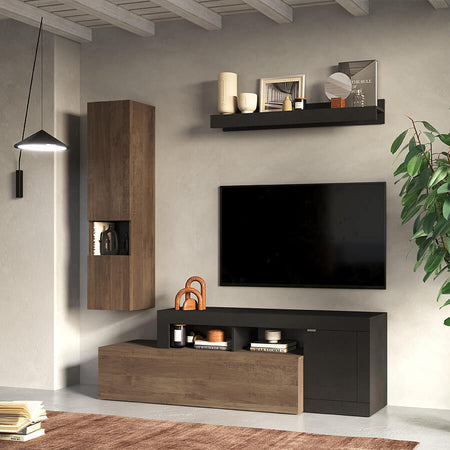 LIBERTY---parete-attrezzata-moderna-Antracite-Milani-Home