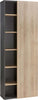 Libreria 6 ripiani con anta in legno da ufficio arredamento per interno h 220 cm Casa e cucina/Arredamento/Studio/Mobiletti e credenze/Librerie Decor Space - Altamura, Commerciovirtuoso.it