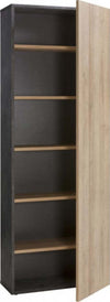 Libreria 6 ripiani con anta in legno da ufficio arredamento per interno h 220 cm Casa e cucina/Arredamento/Studio/Mobiletti e credenze/Librerie Decor Space - Altamura, Commerciovirtuoso.it