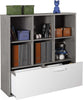 Libreria a 6 cubi con cestone doppio MiPiace elegante e moderna Casa e cucina/Arredamento/Studio/Mobiletti e credenze/Librerie Decor Space - Altamura, Commerciovirtuoso.it