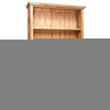 Biscottini Libreria Country in legno massello di tiglio finitura naturale L109xPR36xH180 cm. Made in Italy