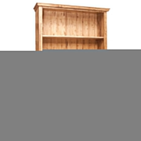 Biscottini Libreria Country in legno massello di tiglio finitura naturale L109xPR36xH180 cm. Made in Italy