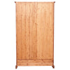 Biscottini Libreria Country in legno massello di tiglio finitura naturale L109xPR36xH180 cm. Made in Italy