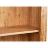 Biscottini Libreria Country in legno massello di tiglio finitura naturale L79xPR38xH211 cm. Made in Italy