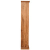 Biscottini Libreria Country in legno massello di tiglio finitura naturale L79xPR38xH211 cm. Made in Italy