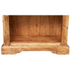 Biscottini Libreria Country in legno massello di tiglio finitura naturale L79xPR38xH211 cm. Made in Italy