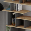 Libreria design Apollon rovere e antracite