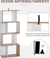 Libreria-di-Design-Scaffale-Ufficio-Legno-Moderna-4-Ripiani-60×24×148cm-TY9833-451TY9