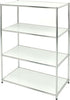Libreria Easy System - 4 ripiani - acciaio cromato - 80x40x120 cm - bianco - Serena Group Fai da te/Organizzazione casa e magazzini/Scaffalature Eurocartuccia - Pavullo, Commerciovirtuoso.it