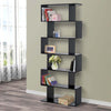 Libreria-Legno-Design-Moderno-con-6-Ripiani-80-×-23-×-192cm-Nero-GB7833-382BKGB7