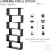 Libreria-Legno-Design-Moderno-con-6-Ripiani-80-×-23-×-192cm-Nero-GB7833-382BKGB7
