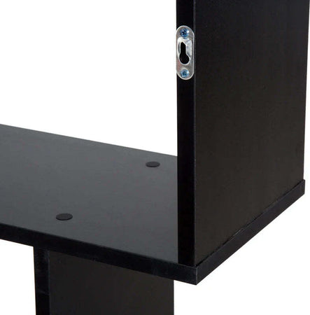 Libreria-Legno-Design-Moderno-con-6-Ripiani-80-×-23-×-192cm-Nero-GB7833-382BKGB7