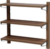 Libreria-Mensole-Scaffale-Parete-Design-Moderno-Legno-MDF-3-Ripiani-Noce-60x17cm